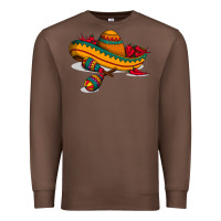 Chestnut maracas sombrero mexican Premium Sweatshirt - artisFamous