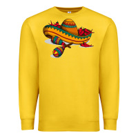 Lemon maracas sombrero mexican Premium Sweatshirt - artisFamous