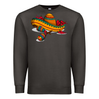 Smoke maracas sombrero mexican Premium Sweatshirt - artisFamous