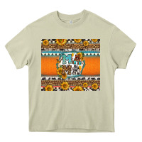 Mossy sunflowers hexagon frame mama Heavy Core Tee - Jasminsmagicworld