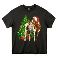 American Paint Horse Christmas Tree Heavy Core Tee | Teevron