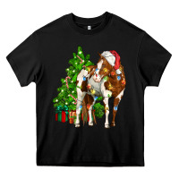 Black american paint horse christmas tree Heavy Core Tee - CowGirlArtShop