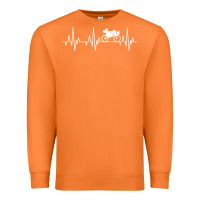 Carrot heartbeat recumbent bicycle bike cyclist biking Premium Sweatshirt - artisFamous