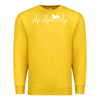 Lemon heartbeat recumbent bicycle bike cyclist biking Premium Sweatshirt - artisFamous