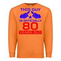 Carrot this guy is 80 years funny 80th birthday Premium Sweatshirt - artisFamous