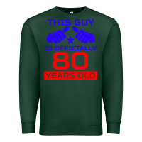 Sports Green this guy is 80 years funny 80th birthday Premium Sweatshirt - artisFamous