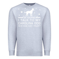 Heather Grey carolina dog Premium Sweatshirt - artisFamous