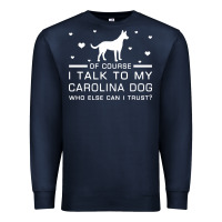 Navy carolina dog Premium Sweatshirt - artisFamous