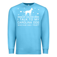 Ocean Blue carolina dog Premium Sweatshirt - artisFamous