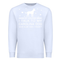 White carolina dog Premium Sweatshirt - artisFamous