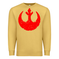 Antique Gold distressed rebel alliance symbol Premium Sweatshirt - artisFamous