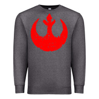 Charcoal Heather distressed rebel alliance symbol Premium Sweatshirt - artisFamous
