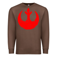 Chestnut distressed rebel alliance symbol Premium Sweatshirt - artisFamous