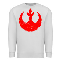 Dove Grey distressed rebel alliance symbol Premium Sweatshirt - artisFamous