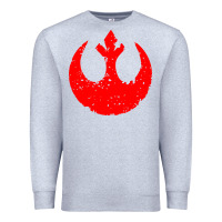 Heather Grey distressed rebel alliance symbol Premium Sweatshirt - artisFamous