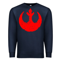Navy distressed rebel alliance symbol Premium Sweatshirt - artisFamous