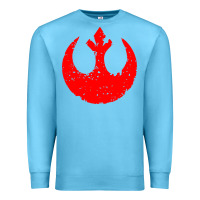 Ocean Blue distressed rebel alliance symbol Premium Sweatshirt - artisFamous