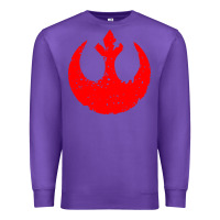 Purple distressed rebel alliance symbol Premium Sweatshirt - artisFamous