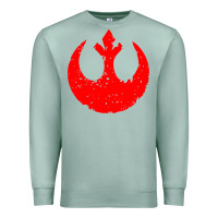 Seafoam distressed rebel alliance symbol Premium Sweatshirt - artisFamous