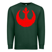 Sports Green distressed rebel alliance symbol Premium Sweatshirt - artisFamous
