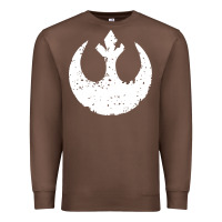Chestnut distressed rebel alliance symbol Premium Sweatshirt - artisFamous