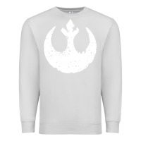 Dove Grey distressed rebel alliance symbol Premium Sweatshirt - artisFamous