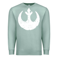 Seafoam distressed rebel alliance symbol Premium Sweatshirt - artisFamous