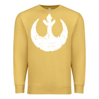 Antique Gold distressed rebel alliance symbol Premium Sweatshirt - artisFamous