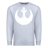 Heather Grey distressed rebel alliance symbol Premium Sweatshirt - artisFamous