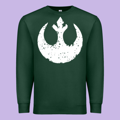 Distressed Rebel Alliance Symbol Premium Sweatshirt Designed By Artisfamous