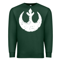 Sports Green distressed rebel alliance symbol Premium Sweatshirt - artisFamous