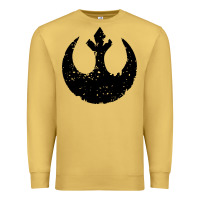 Antique Gold distressed rebel alliance symbol Premium Sweatshirt - artisFamous