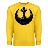 Lemon distressed rebel alliance symbol Premium Sweatshirt - artisFamous