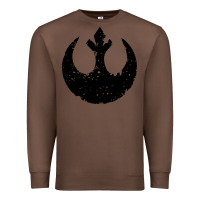 Chestnut distressed rebel alliance symbol Premium Sweatshirt - artisFamous