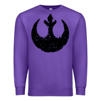 Purple distressed rebel alliance symbol Premium Sweatshirt - artisFamous