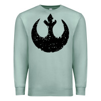 Seafoam distressed rebel alliance symbol Premium Sweatshirt - artisFamous