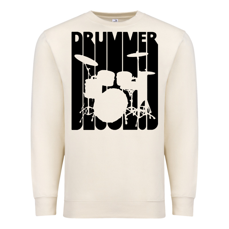 Vintage Retro Drummer Premium Sweatshirt by artisFamous | Teevron
