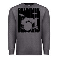 Charcoal Heather vintage retro drummer Premium Sweatshirt - artisFamous