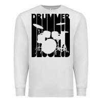 Oatmeal Heather vintage retro drummer Premium Sweatshirt - artisFamous