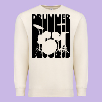 Vintage Retro Drummer Premium Sweatshirt Designed By Artisfamous