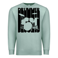 Seafoam vintage retro drummer Premium Sweatshirt - artisFamous