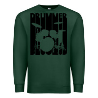Sports Green vintage retro drummer Premium Sweatshirt - artisFamous