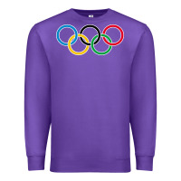 Purple Olympic Rings Premium Sweatshirt - artisFamous