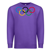 Purple Olympic Rings Premium Sweatshirt - artisFamous