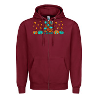 Burgundy gobble till you wobble Zipper Hoodie - JahusDesignShop