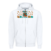 White gobble till you wobble Zipper Hoodie - JahusDesignShop