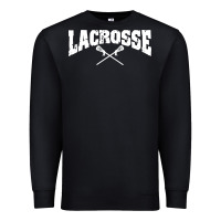 Black lacrosse Premium Sweatshirt - artisFamous