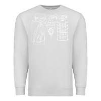 Dove Grey modest Premium Sweatshirt - artisFamous