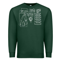 Sports Green modest Premium Sweatshirt - artisFamous