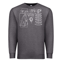 Charcoal Heather modest Premium Sweatshirt - artisFamous